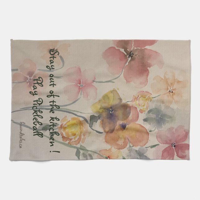 Teetuch von Pickleball Geschirrtuch (Horizontal)