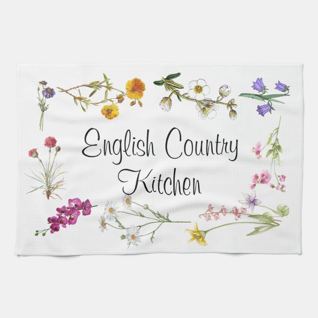 Teetücher - Englisch Country Kitchen Geschirrtuch (Horizontal)