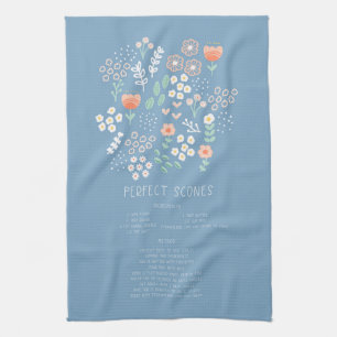 Teetuchrezeptorte mit Marmelade und Cremegeschenk Geschirrtuch