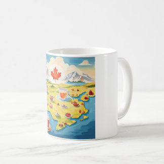 Teeübersicht in Kanada Kaffeetasse