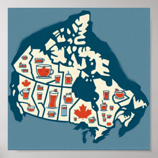 Teeübersicht in Kanada Poster