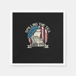 Teeüberzug seit 1773 Patriotischer Tee Party Ju Serviette