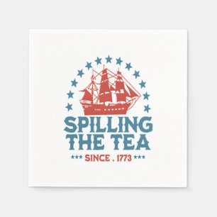 Teeüberzug seit 1773 Red White Blue Funny 4 Serviette