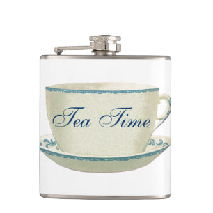 Teezeit-Blasse-Tasse Flachmann