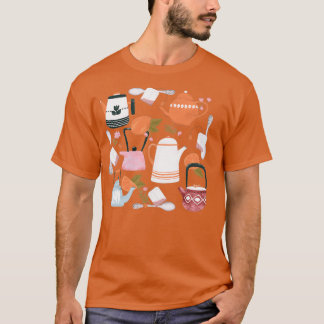 Teezeit dunkler Hintergrund T-Shirt