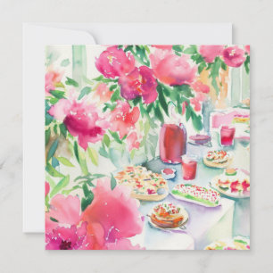 Teezeit Extravaganza: Teegarten, Babydusche Einladung