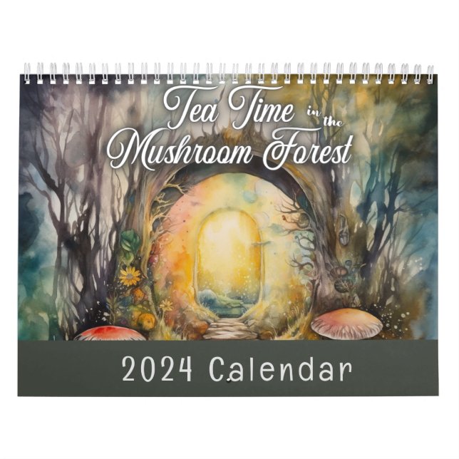Teezeit im Pilzforst-Kalender Kalender (Titelbild)