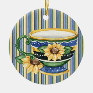 Teezeit Keramik Ornament