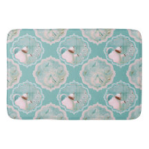 Teezeit Pfefferminze grün und rosa Rug