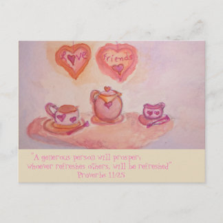 Teezeit Postkarte