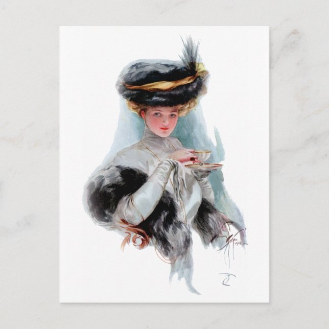 Teezeit Postkarte (Vorderseite)