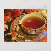 Teezeit Postkarte für den Tee