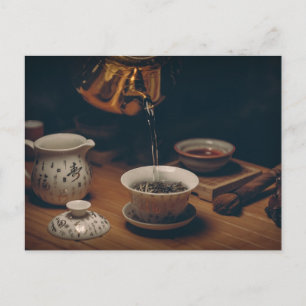 Teezeit Postkarte für den Tee