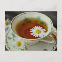 Teezeit Postkarte für den Tee
