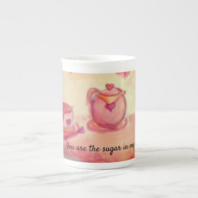Teezeit Prozellantasse (Vorderseite)