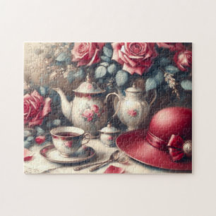 Teezeit Rosa und Teacup Puzzle