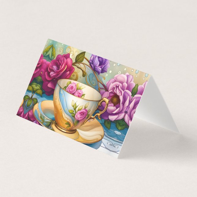 Teezeit - Tee-Cup Art (Vorderseite)