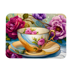 Teezeit - Tee-Cup Art Magnet