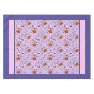 Teezeit: Teekanne, Teekanne, Kupferkessel-Tischdec Tischdecke