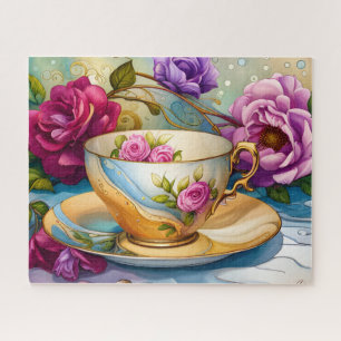 Teezeit - Teetassen-Kunst  Puzzle