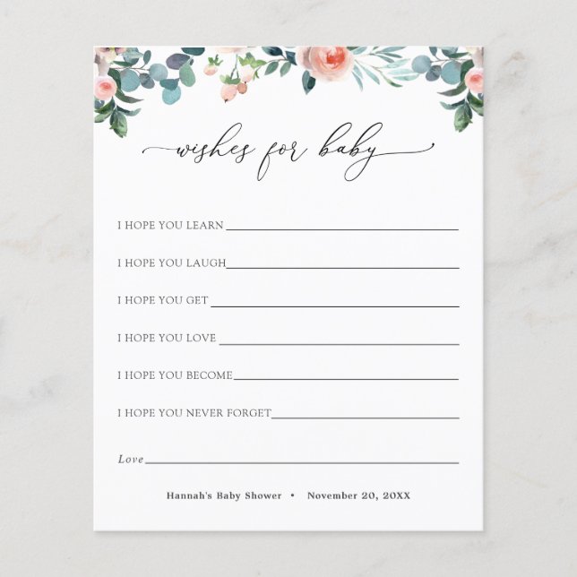 Teezeit wünscht sich eine Babykarte (Vorderseite)