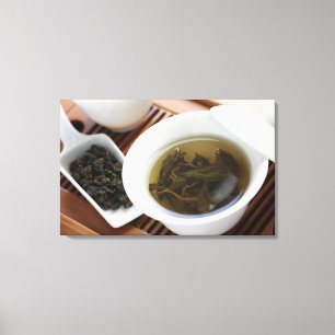 Teezeremonie des traditionellen Chinesen: oolong Leinwanddruck
