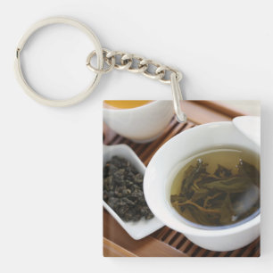 Teezeremonie des traditionellen Chinesen: oolong Schlüsselanhänger