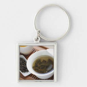 Teezeremonie des traditionellen Chinesen: oolong Schlüsselanhänger