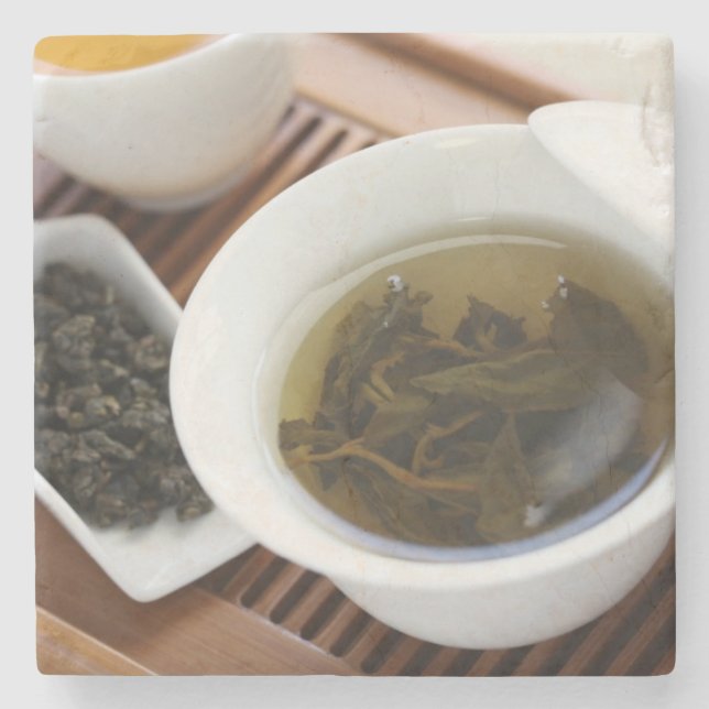 Teezeremonie des traditionellen Chinesen: oolong Steinuntersetzer (Vorderseite)