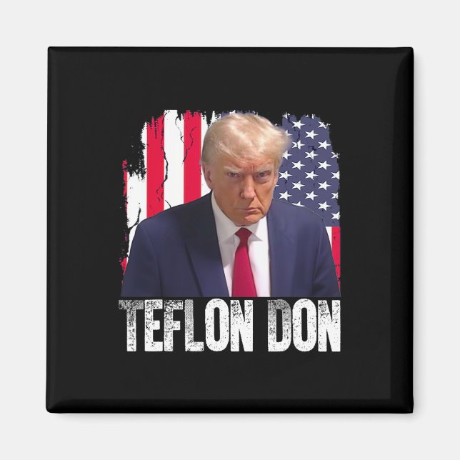 Teflon Don Donald Trump Mugshot  Magnet (Vorne)