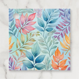 Teftags für bunte Botanische Kunst Geschenkanhänger