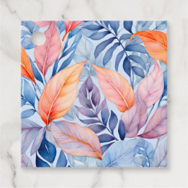 Teftags für bunte Botanische Kunst Geschenkanhänger