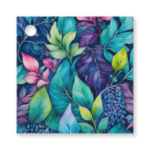 Teftags für bunte Botanische Kunst