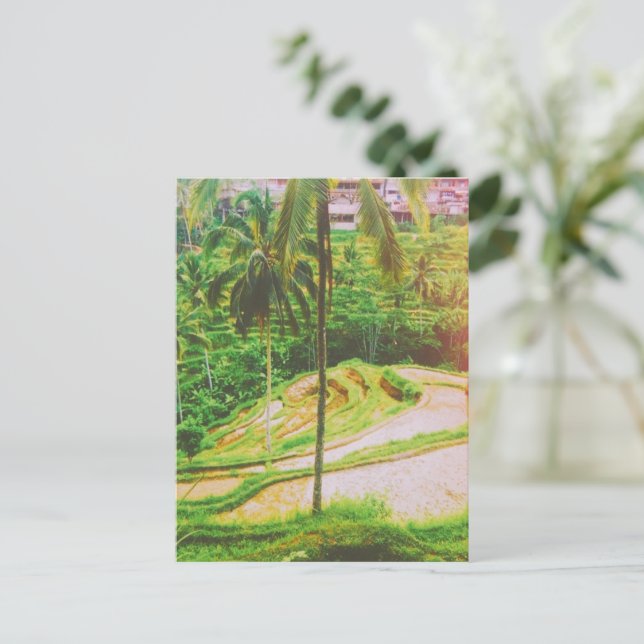 Tegalalang Rice Terrace - Bali - Indonesien Postkarte (Stehend Vorderseite)