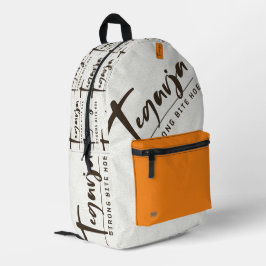 TEGARJA BEDRUCKTER RUCKSACK