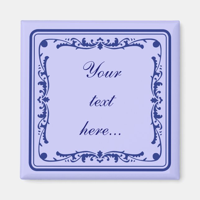 Tegeltje, kleine holländische Kachel Magnet (Vorne)