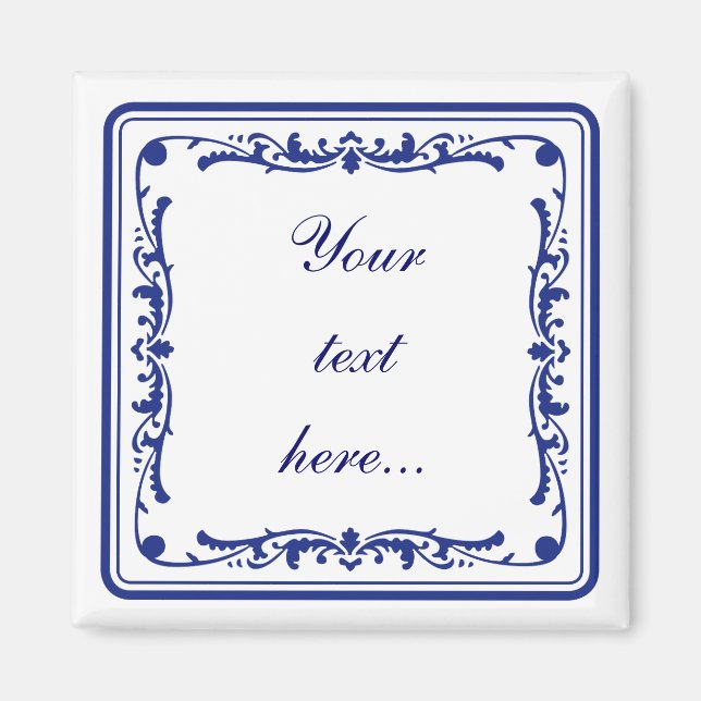 Tegeltje, kleine holländische Kachel Magnet