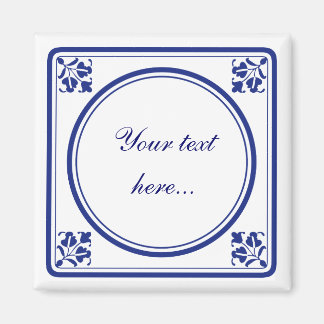 Tegeltje, kleine holländische Kachel Magnet