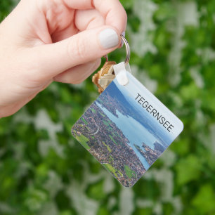 Tegernsee Bayerischer See Panorama Souvenir Schlüsselanhänger