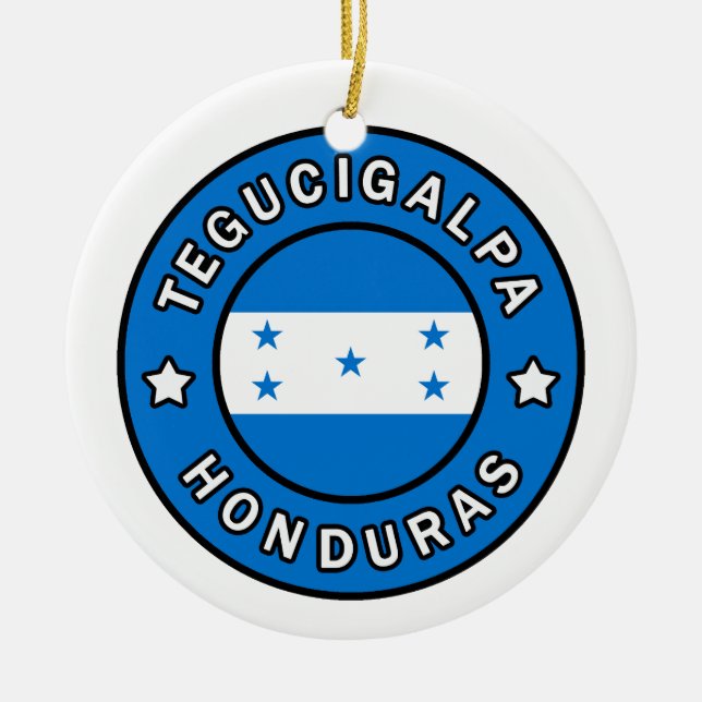 Tegucigalpa Honduras Keramik Ornament (Vorne)