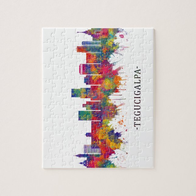 Tegucigalpa Honduras Skyline Puzzle (Vertikal)