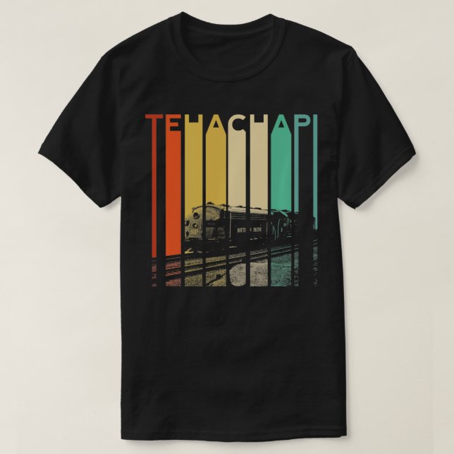 Tehachapi Rodelbahn mit Aussicht T-Shirt (Design vorne)