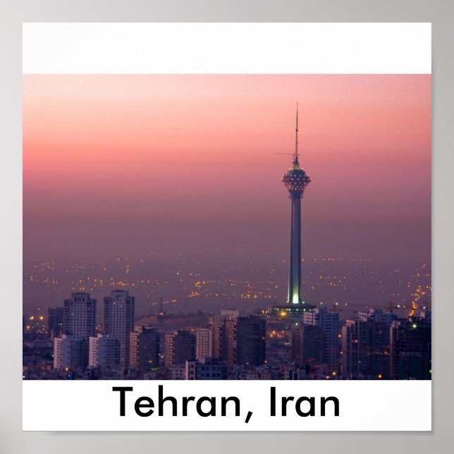 Teheran im Iran Poster (Vorne)