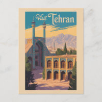 Teheran Iran Golestan Palace Illustration Travel