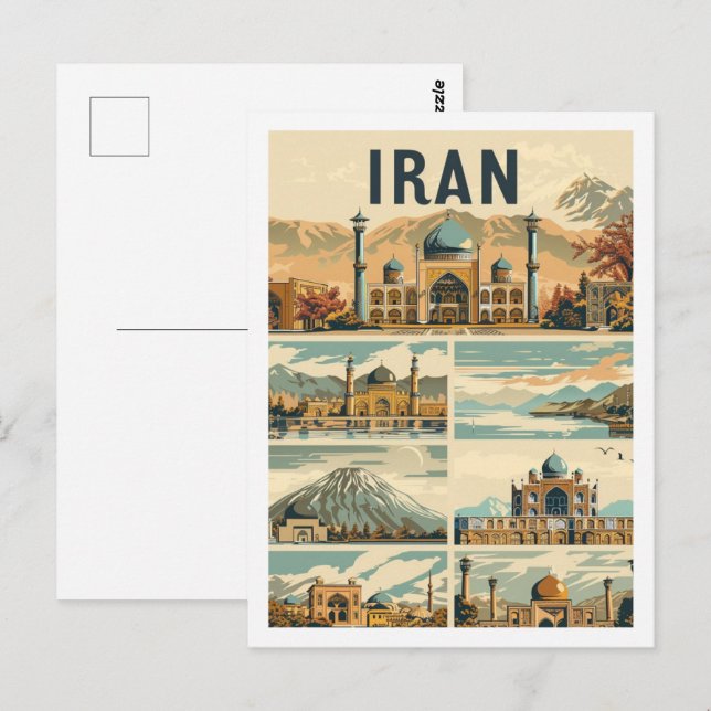 Teheran Iran Vintag Berühmter Reiseort Postkarte (Vorne/Hinten)