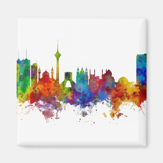 Tehran Iran Skyline Magnet (Vorne)