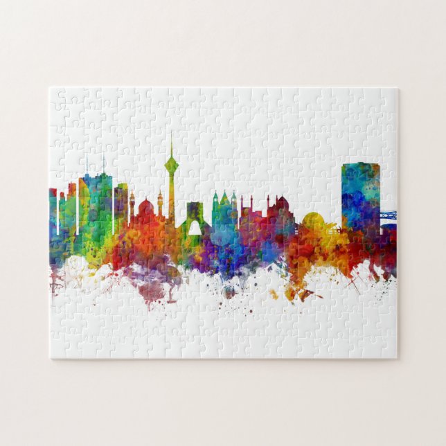Tehran Iran Skyline Puzzle (Horizontal)