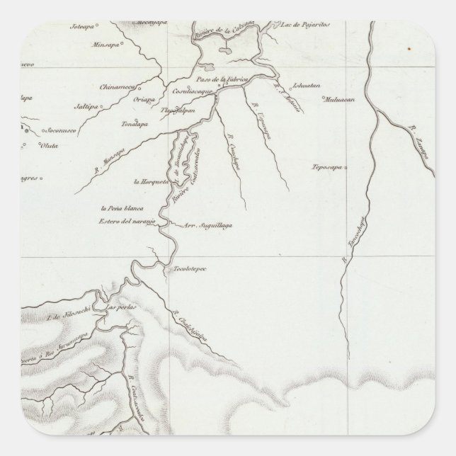 Tehuantepec, Mexiko Quadratischer Aufkleber (Vorderseite)