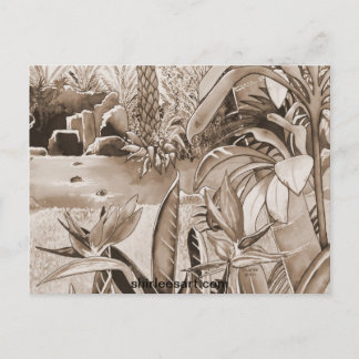 Teich bei Ananas Plantation Postkarte