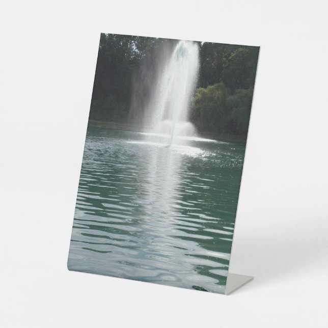 Teich Foto Sockelschild (Vorderseite)